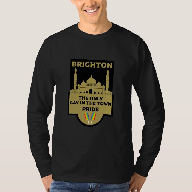 Brighton Gay pride - Brighton England HBT - T Shirt (Framsida)