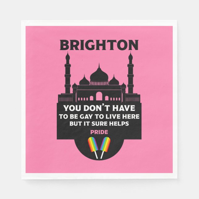 Brighton Gay pride Pappersservett (Framsidan)