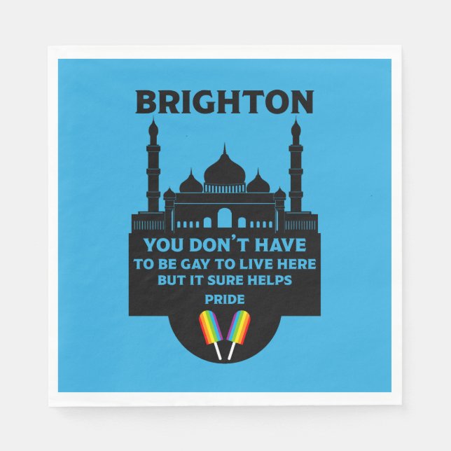 Brighton Gay pride Pappersservett (Framsidan)