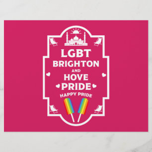 Brighton Gay pride Reklamblad