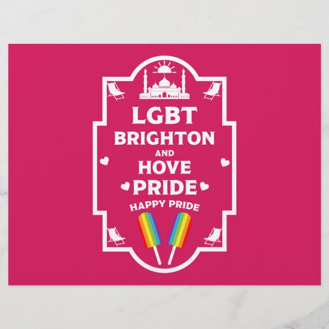 Brighton Gay pride Reklamblad (Framsidan)