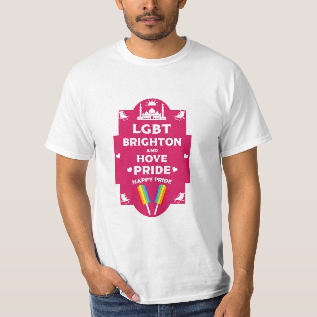 Brighton Gay pride T Shirt (Framsida)