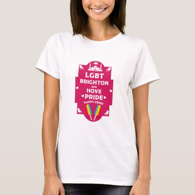 Brighton Gay pride T Shirt (Framsida)