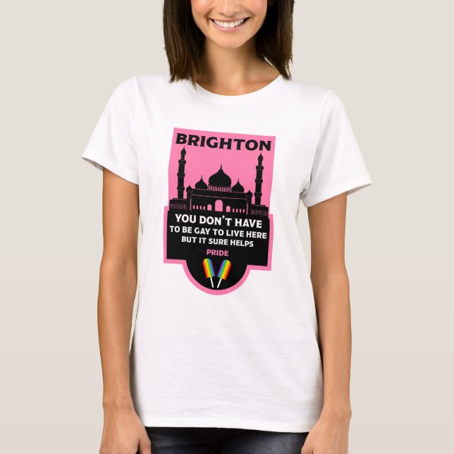 Brighton Gay pride T Shirt (Framsida)