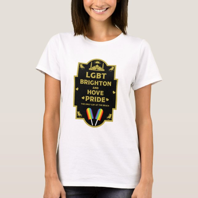 Brighton Gay pride T Shirt (Framsida)