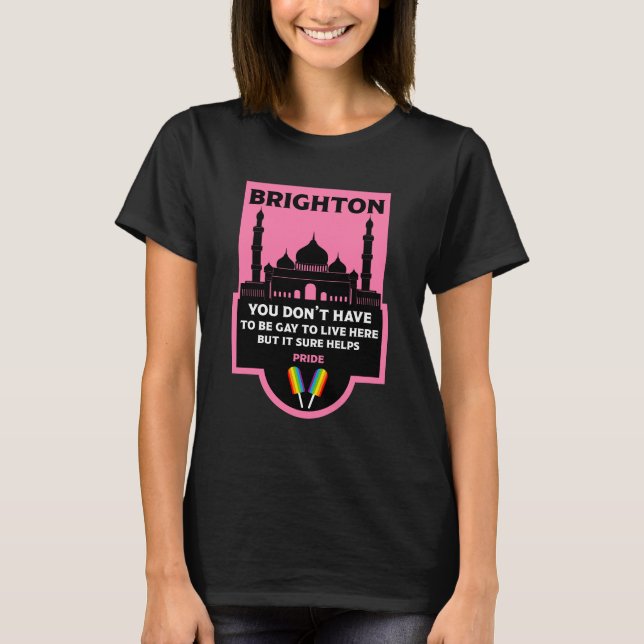 Brighton Gay pride T Shirt (Framsida)