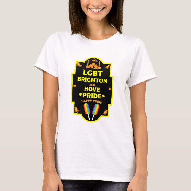 Brighton Gay pride T Shirt (Framsida)