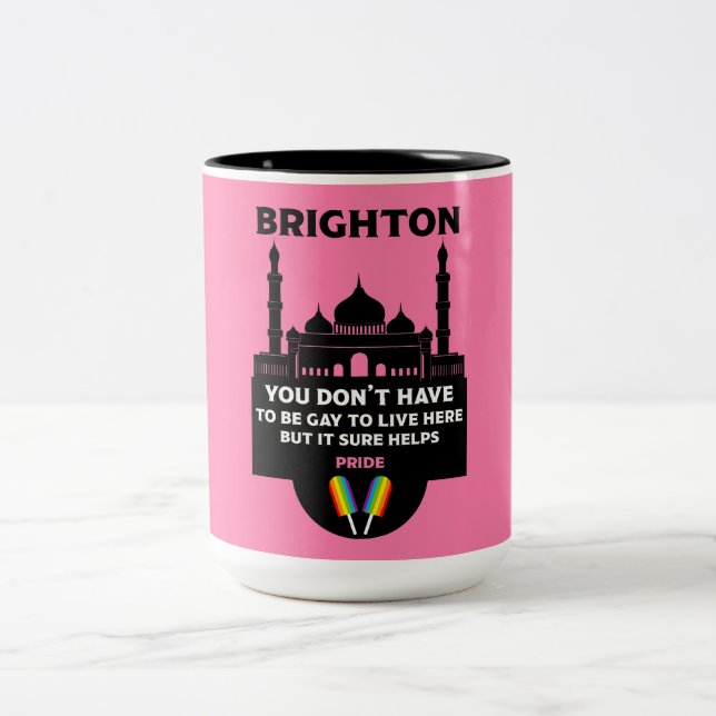 Brighton Gay pride Två-Tonad Mugg (Center)