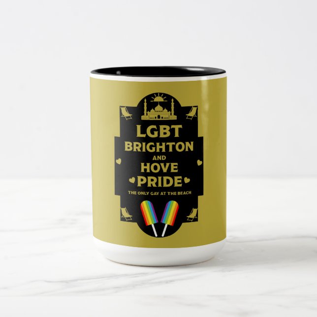Brighton Gay pride Två-Tonad Mugg (Center)