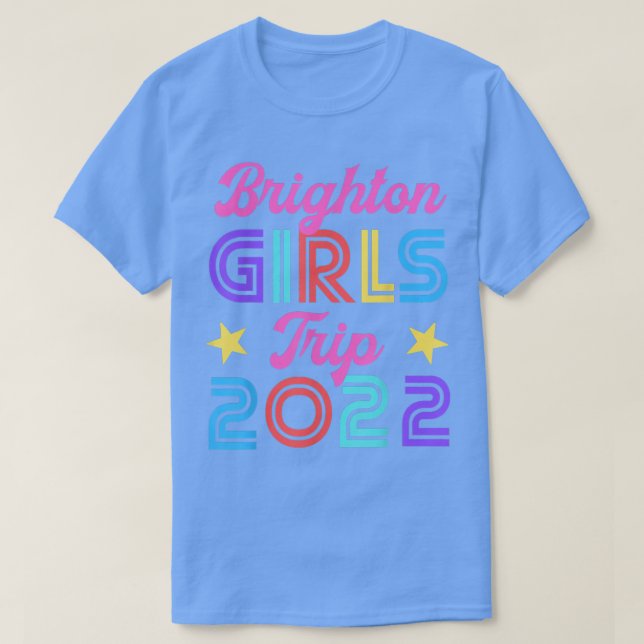 Brighton Girls Trip 2022 Matching Hen Night Weeken T Shirt (Design framsida)