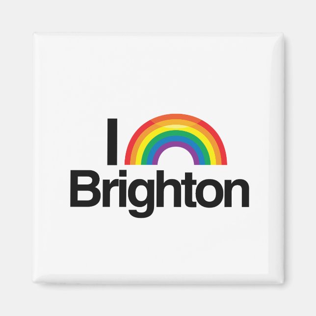 BRIGHTON - I KÄRLEK PRIDE -.png Magnet (Framsidan)