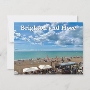 Brighton och Hove Beach på sommardagen Vykort