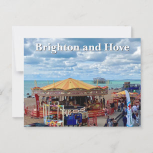 Brighton och Hove Seafront Promened Vykort