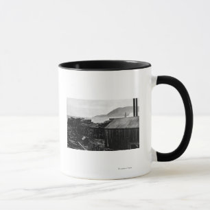 Brighton Oregon sågverk på kusten Photograp Mugg