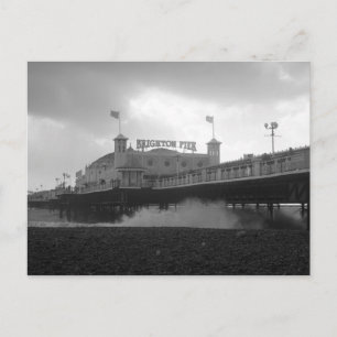 Brighton Palace Pier under stormen Vykort