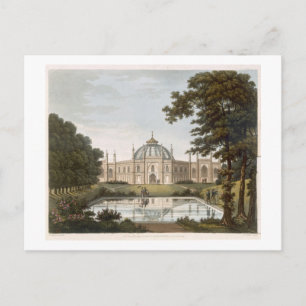 Brighton Pavilion: Föreslagen syn på trädgården Vykort