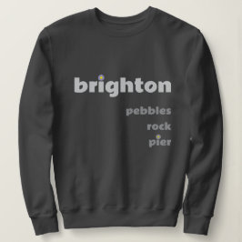 Brighton Pebbles Rock Pier Sweater T Shirt