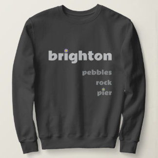 Brighton Pebbles Rock Pier Sweater T Shirt