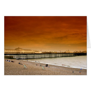 Brighton pier, England Hälsningskort