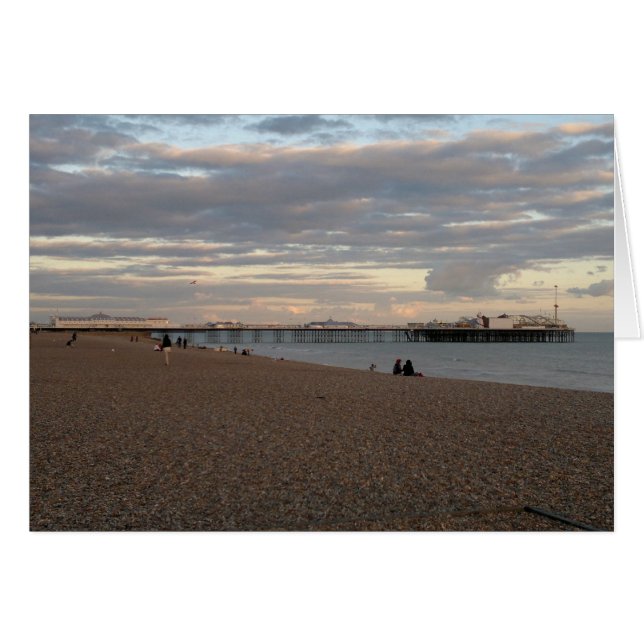 Brighton Pier Hälsningskort (Framsidan Horizontal)
