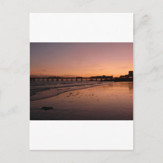 brighton pier i solnedgången vykort