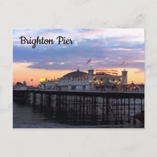 Brighton Pier in Evening Photo Vykort