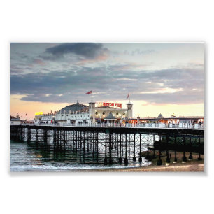 Brighton Pier Sunset Fototryck