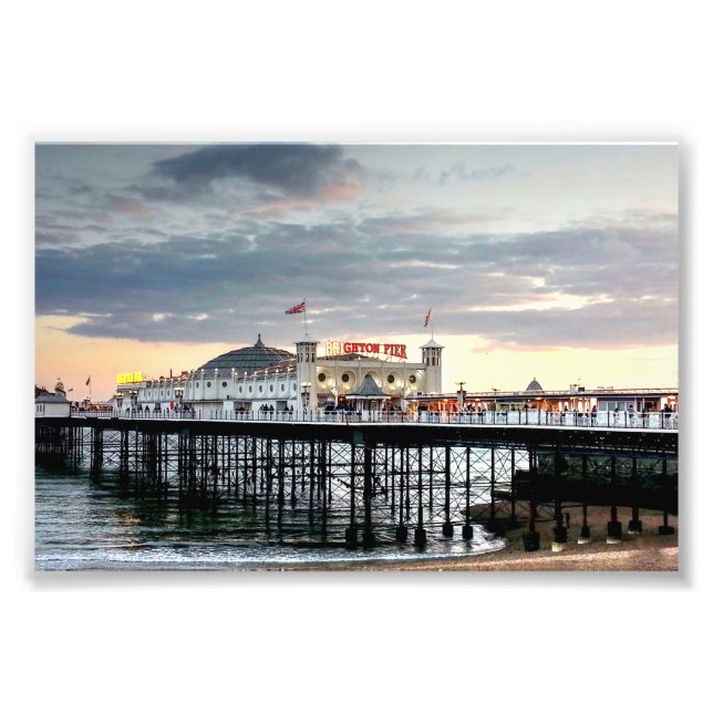 Brighton Pier Sunset Fototryck (Framsidan)