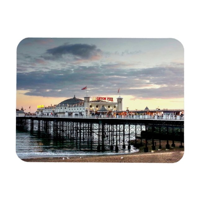 Brighton Pier Sunset Magnet (Horisontell)