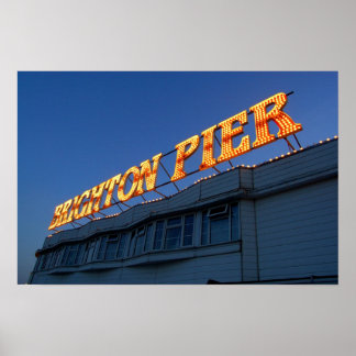 Brighton Pier-tecken Poster