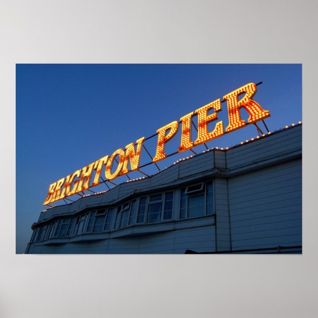 Brighton Pier-tecken Poster (Framsidan)