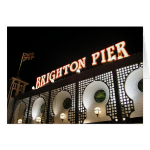Brighton pir, Sussex, UK Hälsningskort
