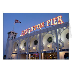 Brighton pir, Sussex, UK Hälsningskort