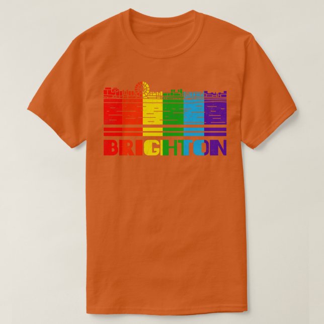 Brighton Pride Brighton LGBT Gift LGBTQ Supporter T Shirt (Design framsida)