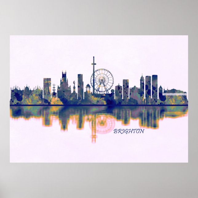 Brighton Skyline Poster (Framsidan)