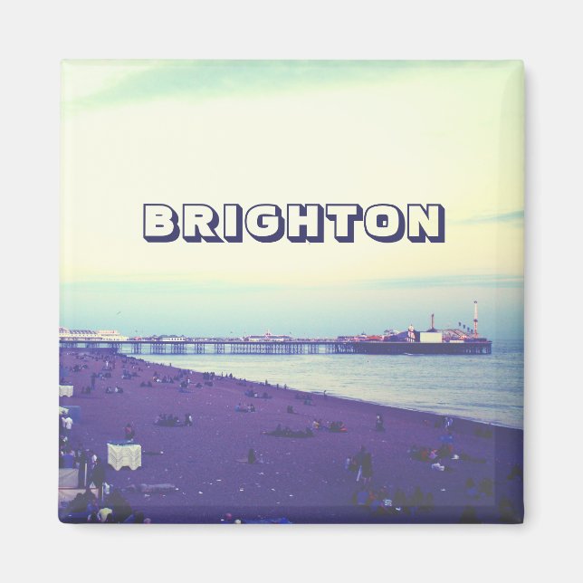 Brighton strand och pier, Förenade kungariket Magnet (Framsidan)
