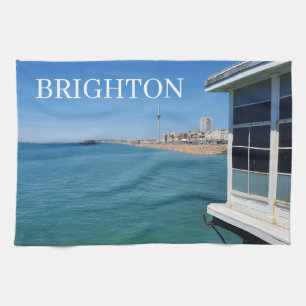 Brighton-stranden från piertehandduken kökshandduk