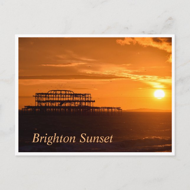 Brighton Sunset Vykort (Framsida)