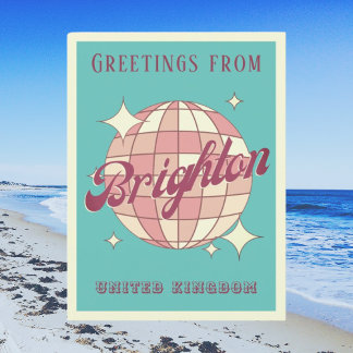Brighton United Kingdom England helgdag Postcard Vykort