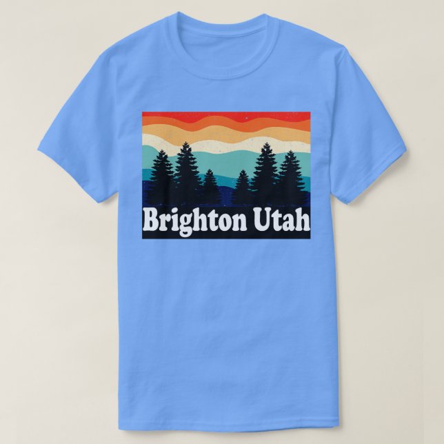 Brighton Utah Retro T Shirt (Design framsida)