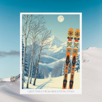 Brighton Utah skidområde vykort