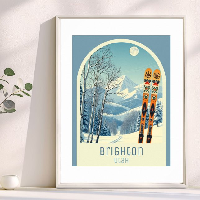 Brighton Utah skidortssemester Affisch (Skapare uppladdad)