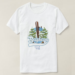 Brighton Utah to ski logotyp T Shirt