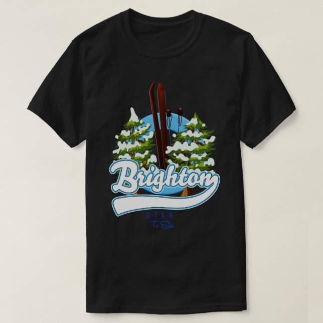 Brighton Utah to ski T Shirt (Design framsida)