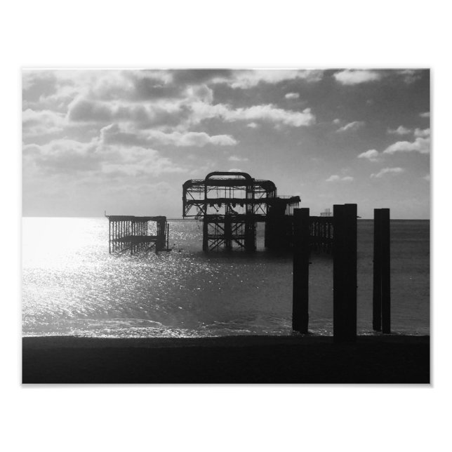 Brighton Väster Pier Fototryck (Framsidan)