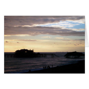 Brighton Väster Pier Hälsningskort