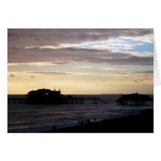 Brighton Väster Pier Hälsningskort