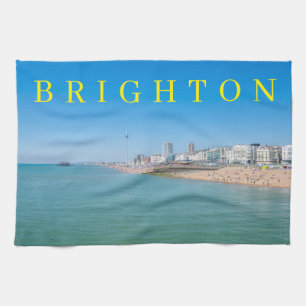 Brighton View tea towel Kökshandduk