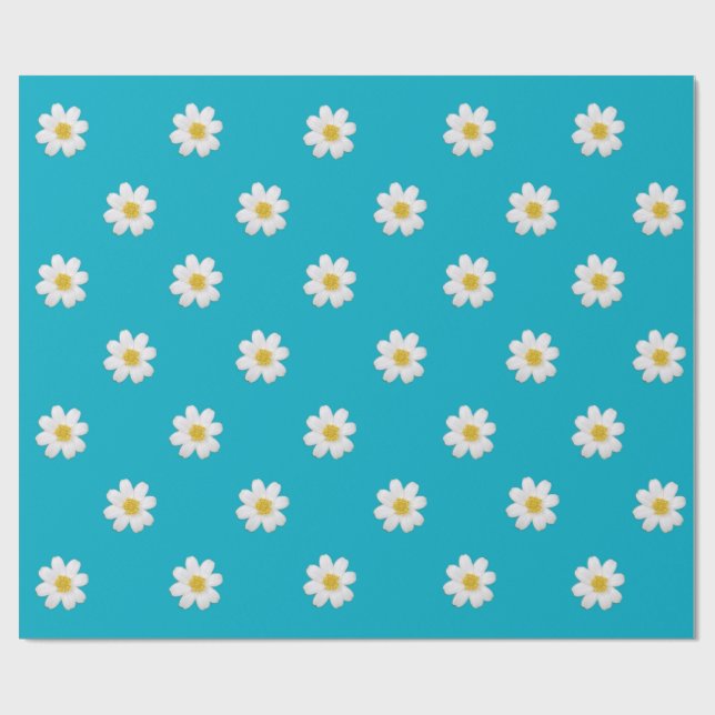 Brights Daisy Wrapping Papper Presentpapper (Platt)