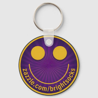 Brightsocks Purpleface Logotyp Nyckelring